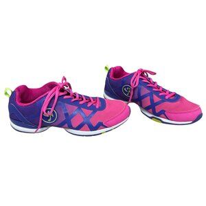 Zumba Fitness Women's Flex II Remix Lace up dance shoes sneakers size 8.5